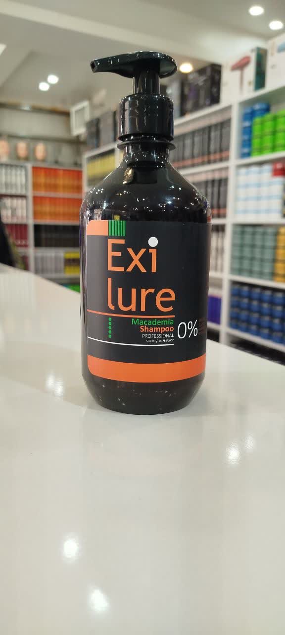 شامپو بدون سولفات ماکادمیا ( کراتینه ) Exilure مدل Macadamia حجم 500 میل