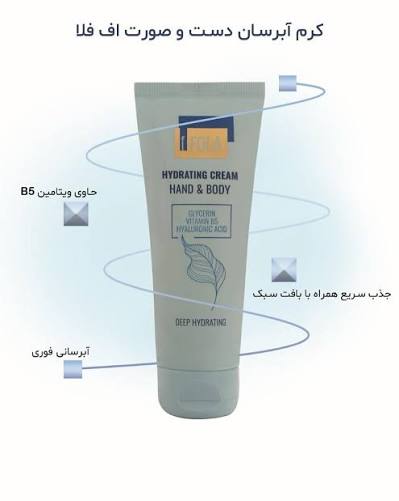قیمت + خرید آبرسان دست و بدن اف فولا حجم 75میلی لیتر