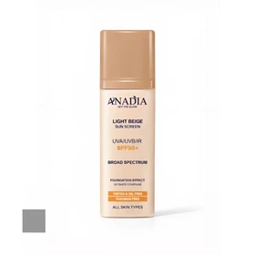ضدآفتاب آنادیا بژ طبیعی SPF50 | پوشش یکنواخت و محافظت کامل
