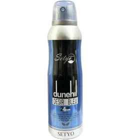 اسپری خوشبو کننده بدن مردانه مدل dunehil desir bleu حجم 200 ميل ستيو Setyo