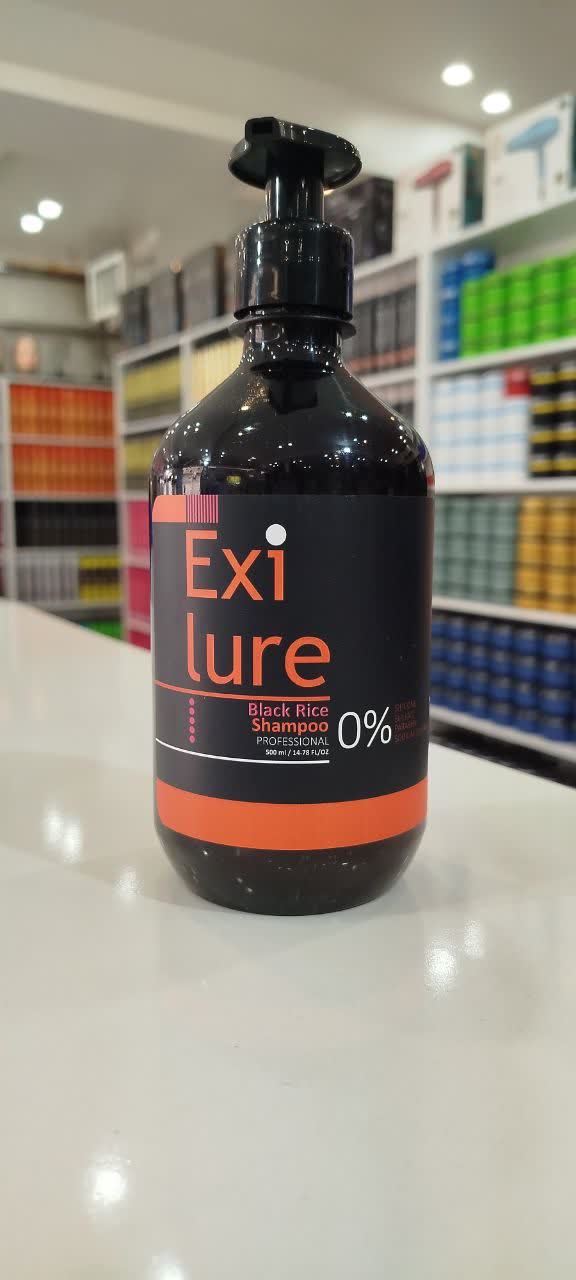 شامپو بدون سولفات Exilure اگزایلور - Black Rice- مدل حجم 500 میل