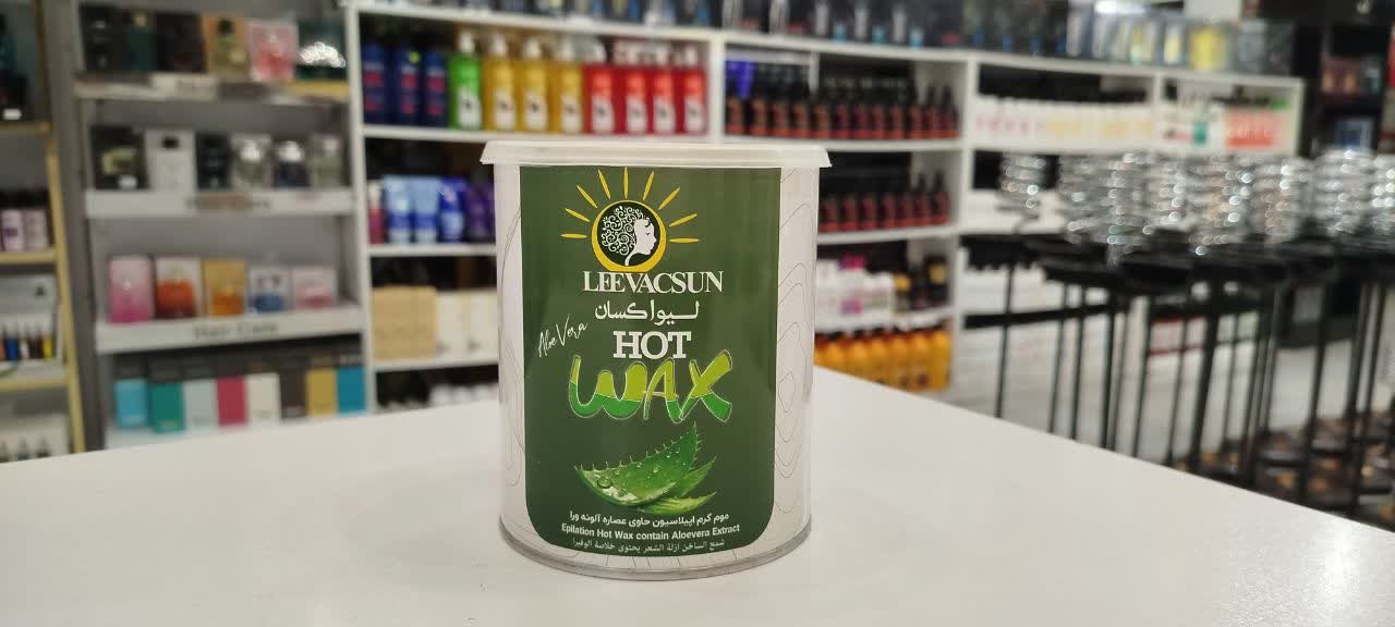 موم گرم کنسروی لیواکسان 800 گرمی عصاره آلوئه ورا LEE VAC SUN