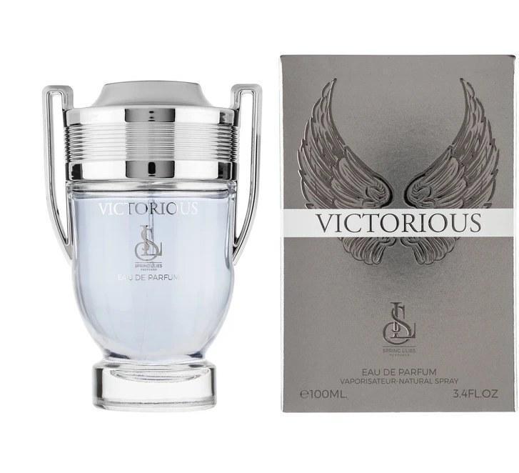 عطر ادوپرفیوم مردانه اسپرینگ لیلیز مدل VICTORIOUS حجم ۱۰۰ میلی‌لیتر خنک تند