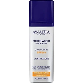 ضد آفتاب بی رنگ فیوژن واتر آنادیا-SPF50